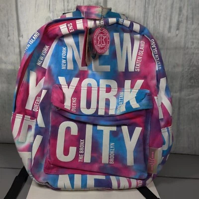 Robin Ruth Tie Dye Nueva York Mochila Bolsa de Libros Viaje Multicolor Usado Una Vez Etiquetado Foto 1 de 4