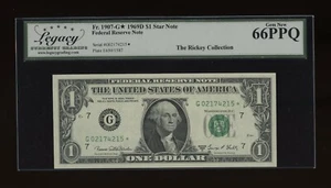 DBR 1969-D $1 Chicago Gem STAR Fr. 1907-G* Legacy 66 PPQ Serial G02174215* - Picture 1 of 2