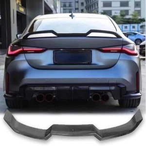 V Style Carbon Fiber Rear Spoiler for BMW G80 G82 M4 2021 - 2024 E - Picture 1 of 11