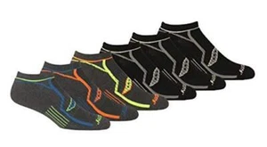 Men's Multi-pack Bolt Performance Comfort Fit Shoe Size: 8-12 Grey (6 Pairs) - Picture 1 of 7