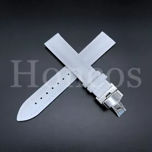 22MM LEATHER WATCH BAND STRAP FITS FOR MOVADO BOLD 3600261 DEPLOYMENT WHITE - Picture 1 of 17