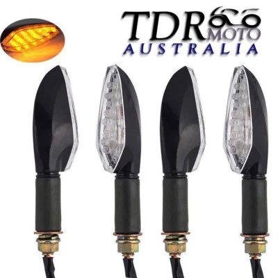4x Black  Indicators LED Turn Signal For Suzuki DR-Z400 400 DRZ400 — 第 1/4 张图片