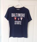 Pull & Bear 'Baltimore State' Spellout T-Shirt Size Small