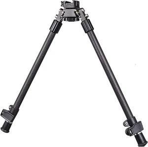 Tactical Carbon Fiber Rifle Bipod Tall with Quick Detach Lever 1913 Picatinny Ra - Picture 1 of 12
