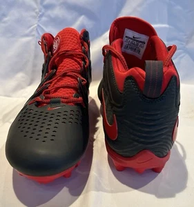 Nike Huarache Lacrosse Cleats Red 616296-060 US Athletic Shoes 2014 Size 13.6 - Picture 1 of 6
