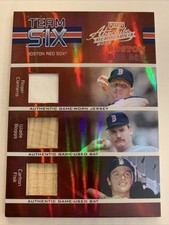 HENDERSON DOERR BOGGS FISK CLEMENS 2005 Playoff Absolute Team Six FOIL Relics/50
