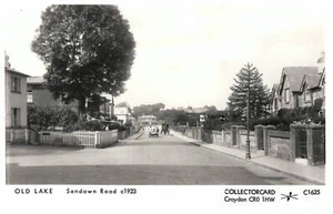 (aq45) Old Lake Sandown Road c1923 - Isle of Wight Postcard - Picture 1 of 2