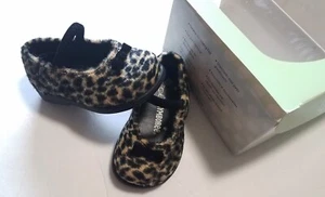 NWT Gymboree Vintage GLAMOUR KITTY Leopard Velveteen Baby Girl SHOES Size 02 6-9 - Picture 1 of 1