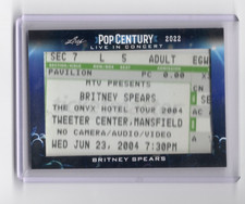 2022 Leaf Pop Century Britney Spears Live In Concert Ticket Relic