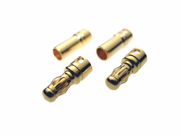 NEW Racers Edge 3.5Mm Bullet Connectors 2 Pair RCE2483S - Image 1 of 1
