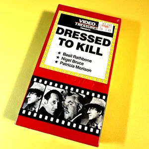 Dressed To Kill 1946 (VHS, 1985) Basil Rathbone Sherlock Holmes NEW SEALED - Picture 1 of 9