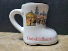 2019 Christkindlmarket Chicago  Ghihwein german Mini Ceramic Boot Mug Souvenir