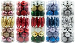 40-teiliges Christbaumschmuck Set Christbaumkugeln Weihnachtskugeln Weihnachten - Bild 1 von 6