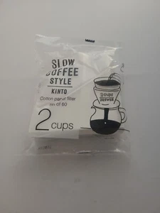 Filtros de papel de algodón estilo café lento Kinto X60 SCS-02-CP-60 para 2 tazas JAPÓN - Imagen 1 de 6