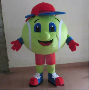 Halloween Tennis ball Mascot Costume Cosplay Party Dress Clothing Carnival Adult