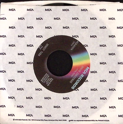 ERNEST TUBB BLUE CHRISTMAS/WHITE CHRISTMAS MCA RECORDS VINYL  LP 47-123 - Image 1 of 3