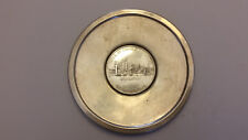 Come By Chance Refinery Vintage Sterling Silver Token Embedded in Sterling Tray
