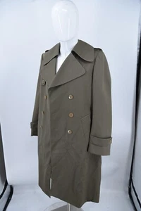Vintage VAN GILS Wool Blend Trench Coat Overcoat Belgium Made Mens US 42 / EU 52 - Picture 1 of 21