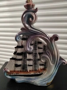 Vintage Garnier Enghien Paris France Tall Ship  Liquor Bottle Decanter - Picture 1 of 4