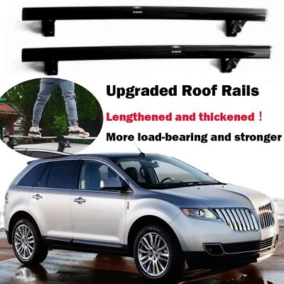 Barra transversal 2P compatible con Lincoln MKX 2007-2015 barra de riel de techo barra de carga bloqueable Foto 1 de 4