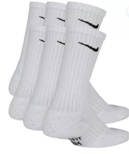 Nike Boys' Performance Cushioned Crew Socks 6 Pack Youth 3Y-5Y - New in Package - Picture 1 of 3