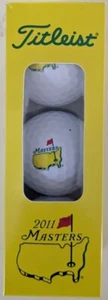 2011 Masters Logo Golf Balls Sleeve AUGUSTA NIB - Picture 1 of 2