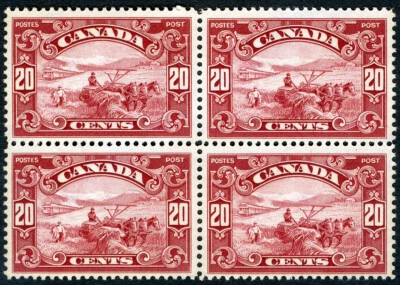 Canada 1929 Harvesting 20c MNH Mint Never Hinged NH UM UMM Block of 4 US$ 440,00 - Image 1 of 2