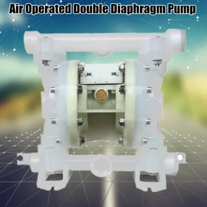 Luftbetriebene Doppelmembranpumpe 22GPM 1/2 Zoll Einlass/Auslass Säuren & Alkali - Bild 1 von 12