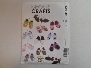 Patrón McCall's - Zapatos y botas de bebé (talla única) #M6342 - sin cortar - Imagen 1 de 6