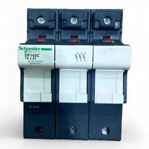 Schneider Electric | DF143C TeSys 50A/3P Portafusibili 690VAC, Fusibile 14x51mm - Foto 1 di 8