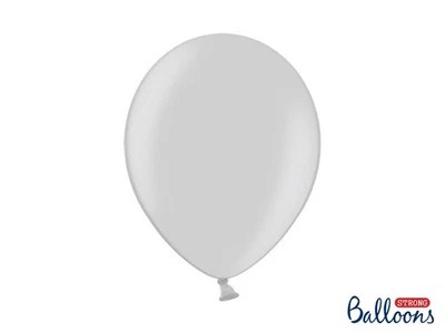 Pallone palloncini palloncino palloni 5 in(pollici) Argento - 100 pezzi - Ø12cm - Immagine 1 di 2