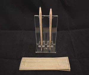 CROSS BRAND NEW 14k GOLD LADIES "ROSE MOTIF" BALLPOINT PEN / 0.9 PENCIL #1541 - Picture 1 of 5