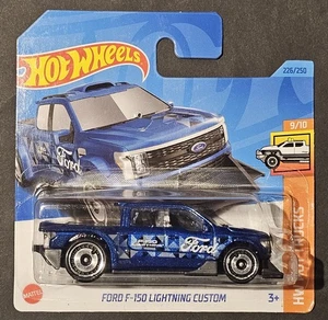 Hot Wheels Ford F-150 Lightning Custom, Blue, HW Hot Trucks, 2023 Hotwheels - Picture 1 of 6