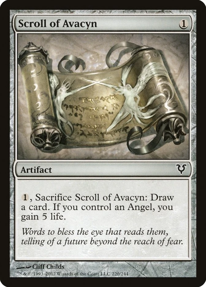 Scroll of Avacyn [Avacyn Restored] (AVR 220) Near Mint - Image 1 of 1