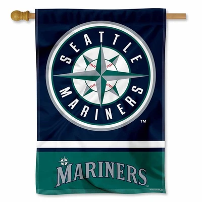 MLB Seattle Mariners House Flag and Banner - Image 1 of 4