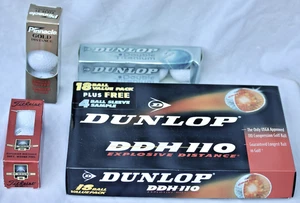 Lot NEW 28 Golf Balls Titleist DT Wound, Pinnacle GOLD DUNLOP DDH 110 + TITANIUM - Picture 1 of 18