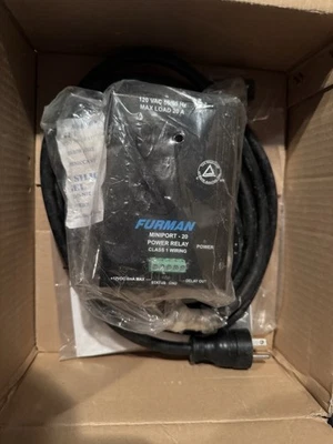 Furman MiniPort-20 MP-20 20A Power Relay Switched 120VAC Outlet + 12VDC Terminal - Image 1 of 4
