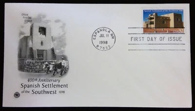 Scott 3220 FDC Spanish Settlement of the Southwest La Mision de San Miguel - Image 1 of 3