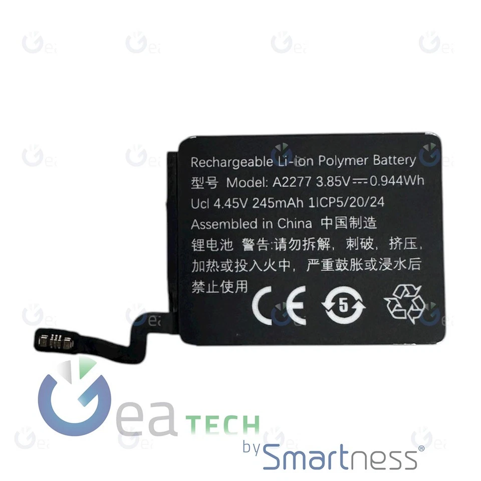 BATTERIA PER APPLE WATCH SERIE 5 / SE 2020 / SE 2022 40MM RICAMBIO PILA | A2277 - Immagine 1 di 1