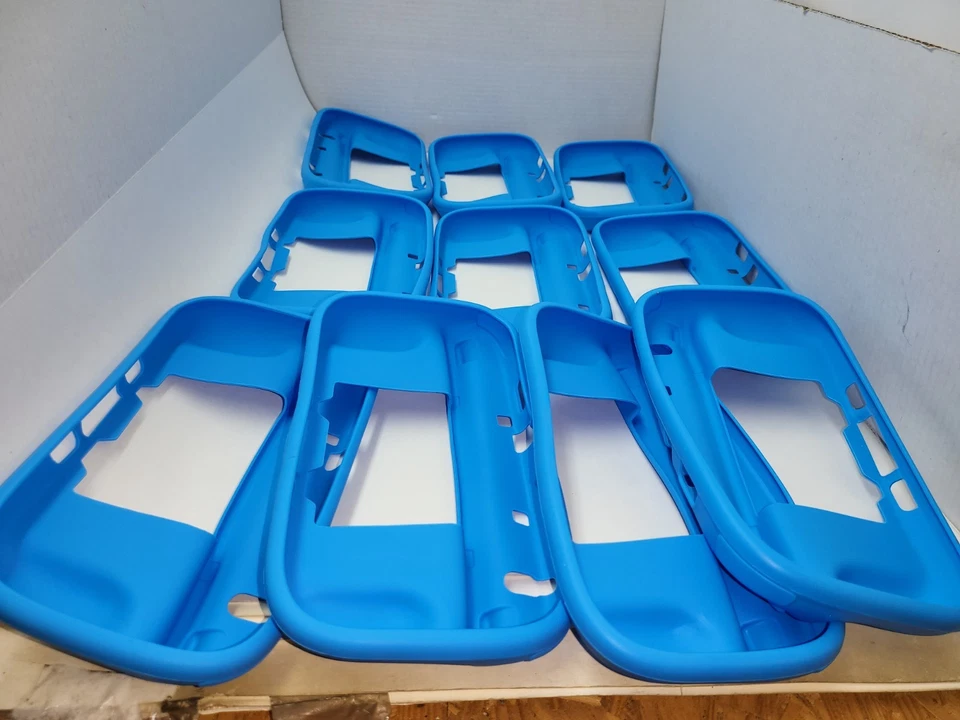 10X LOT BLUE Soft Silicone Skin Protective case for Nintendo Wii U Gamepad #12A - Image 1 of 3