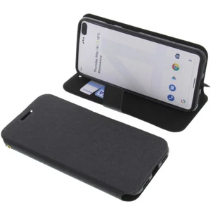 Custodia per Google Pixel 4 Book-Style Protettiva Cellulare a Libro Nero - Foto 1 di 6