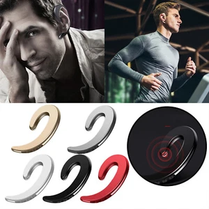 Y12 Bone Conduction Wireless Earphones Ear Hook Headphones HighFidelity Noise - Picture 1 of 26