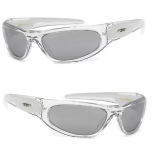 X-Loop Sport Cycling Fishing Golfing Wrap Around Sunglasses Tinted Mirror Lens - Picture 1 of 5