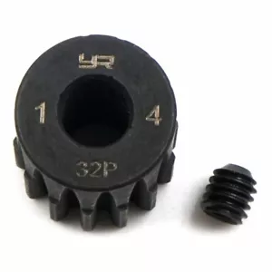 NEW Yeah Racing MG-32002 HD Steel 5mm Bore Pinion Gear 32P 14T FREE US SHIP - Picture 1 of 2