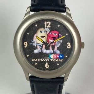 Vintage M & M's Racing Team Watch 35mm Men Silver Tone 1999 Collector's Edition - Picture 1 of 18