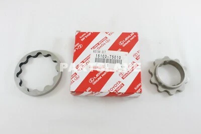 丰田塔科马 1995 - 2004 2RZFE 2.4L 原始设备制造商定时链条盖油泵 15103-75010 — 第 1/3 张图片