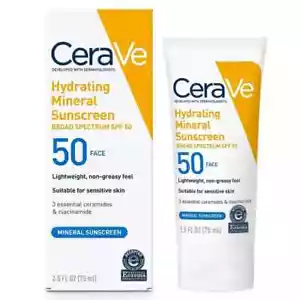 CeraVe Mineralischer Sonnenschutz Hydratng Mineral Sunscreen SPF 50 Face Lotion - Bild 1 von 1