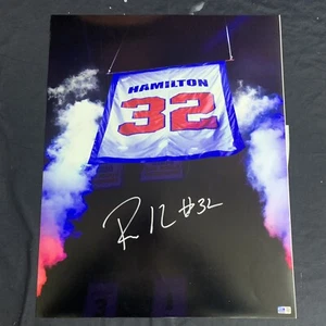 Richard Rip Hamilton Signed 16x20 Photo Detroit Pistons Autographed Steiner CX - Picture 1 of 3