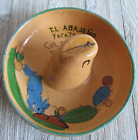 Cendrier vintage poterie mexicaine El Abajeno Yacatas 178 colonel Narvarte Mexique chapeau