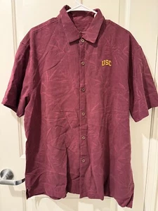 NWT USC Trojans Tommy Bahama Embroidered Short Sleeve Size XL MSRP: $110 - Picture 1 of 7